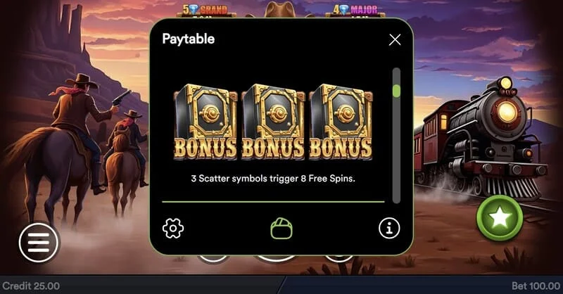 Gold Train Heist - pokretanje Hold and Win runde s kovanicama